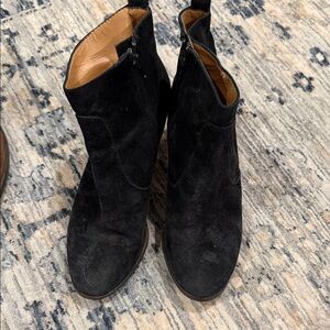 J. Crew Black Suede Ankle Booties